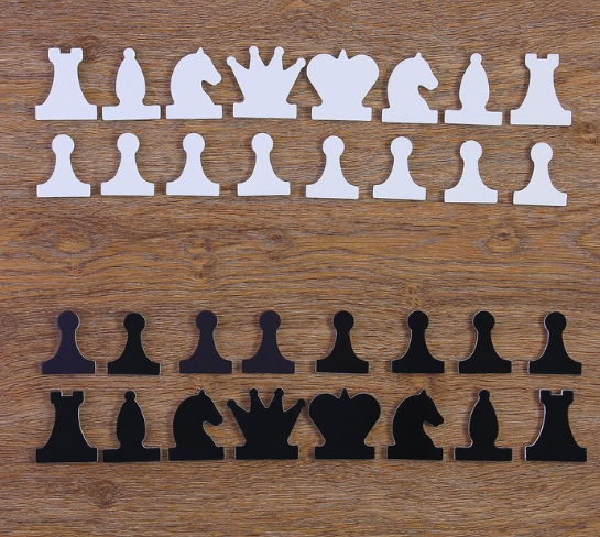 Набор магнитных фигур для демонстрационных шахмат