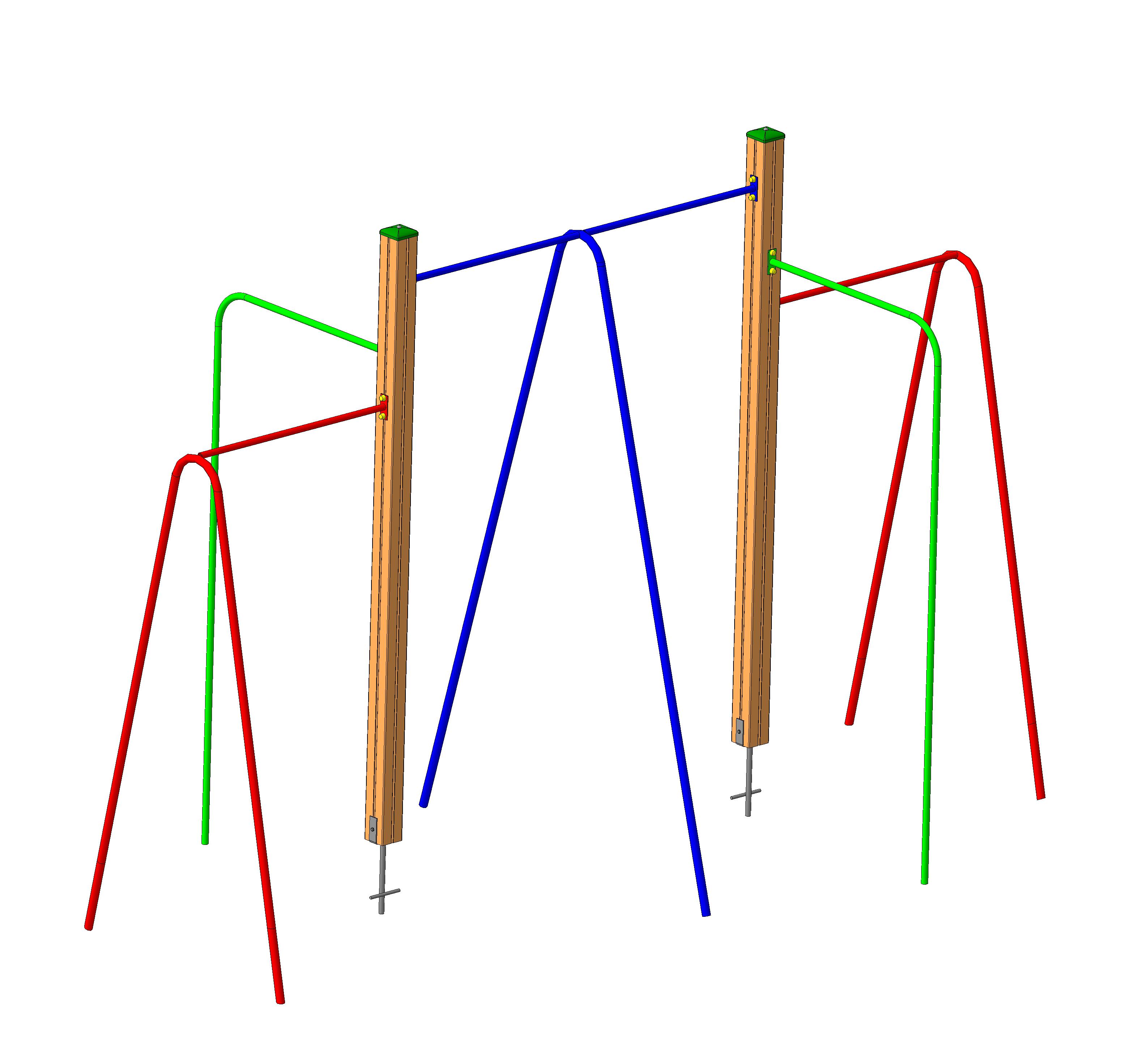 Комплекс турников 4000х2100х2500