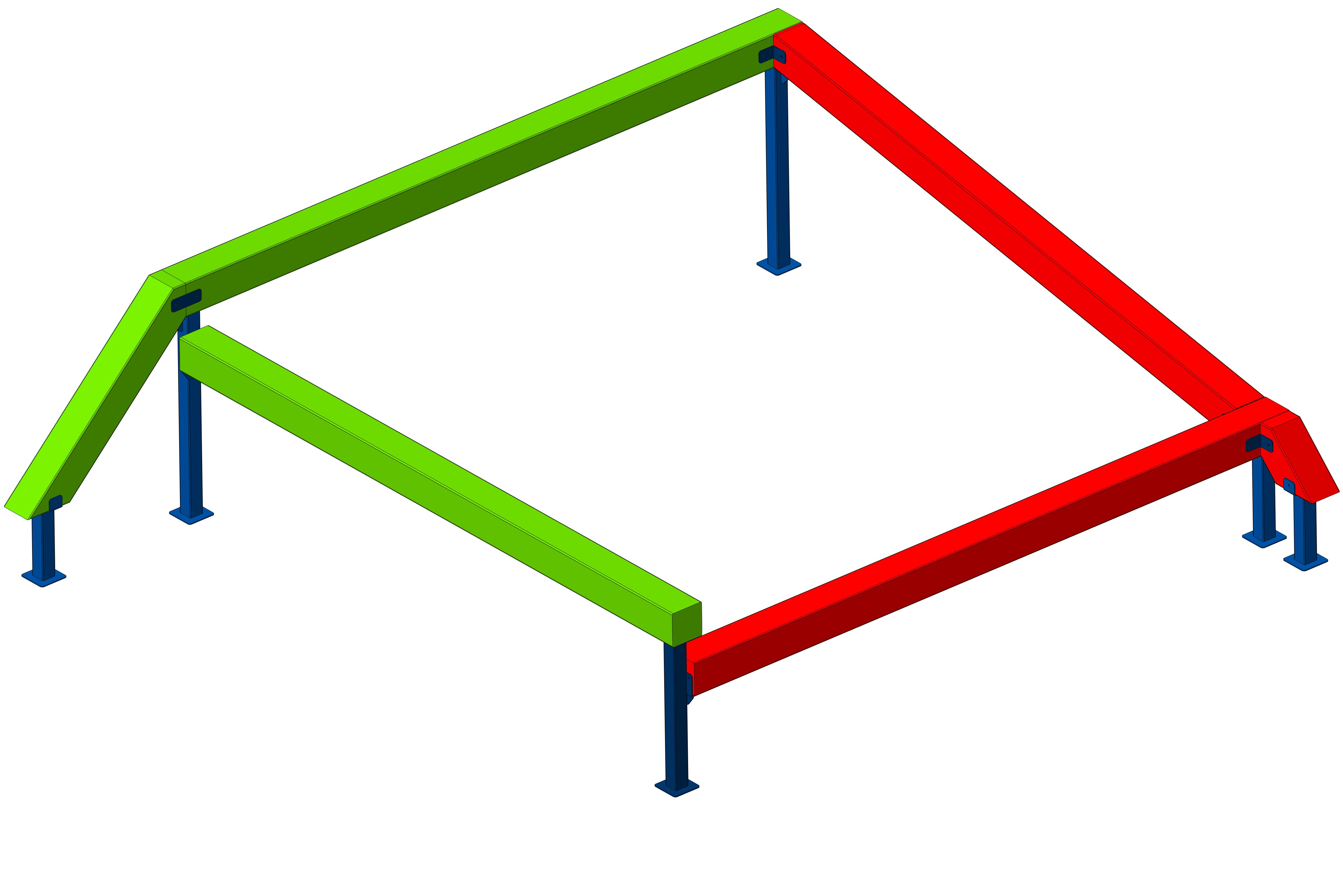 Бревно гимнастическое "Вестибуляр" 3682х3130х700мм