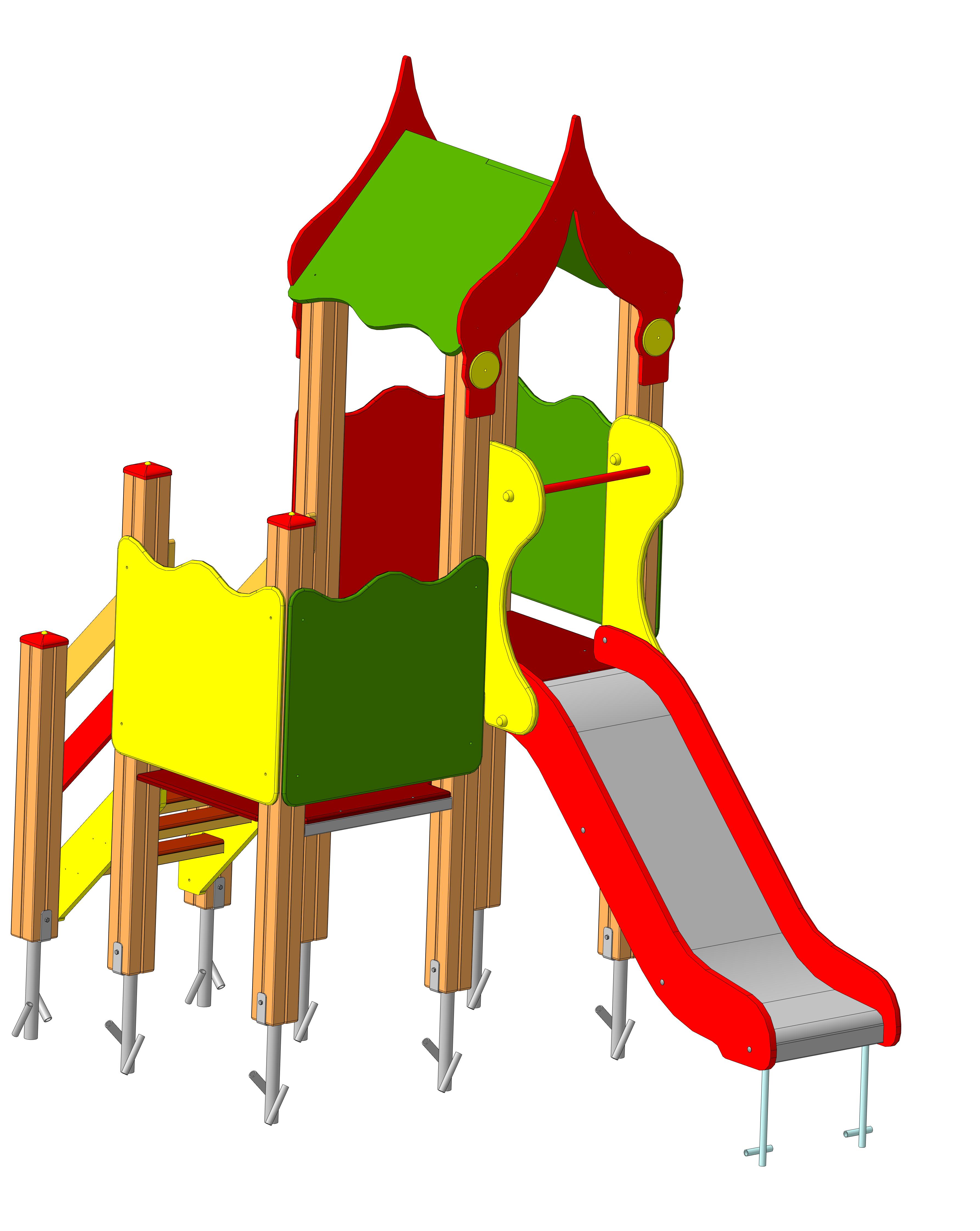 Игровой комплекс "Малютка"  1605х2910х2700мм