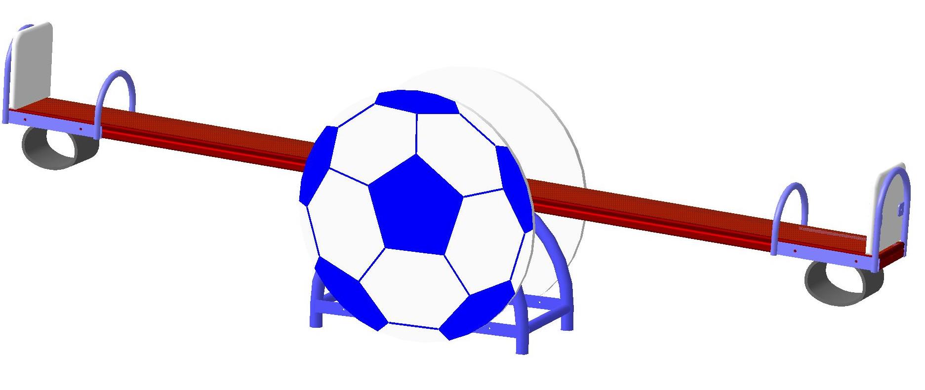 Балансир "Футбол" 3000*420*800