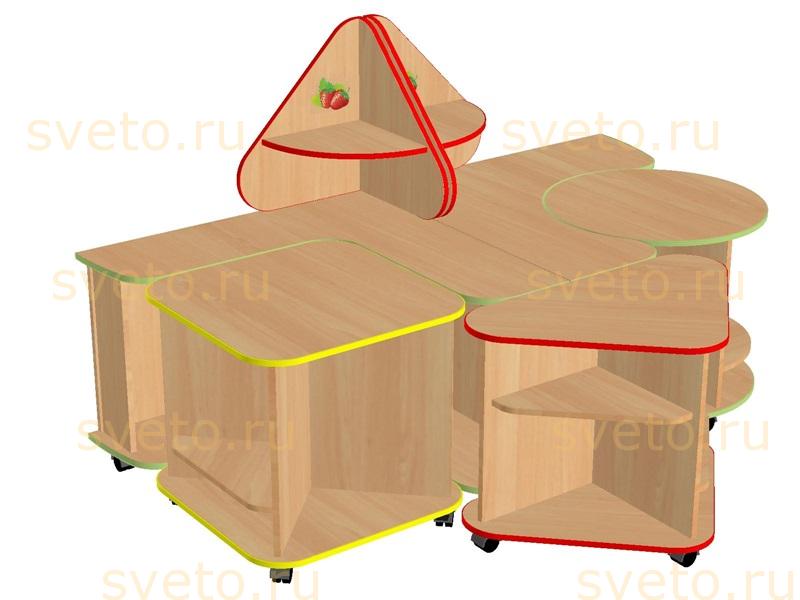 Дидактический набор мебели Земляничка, 1738х1351х1058мм