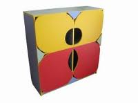 Стеллаж "Бабочка" 1050х350х1050 Полностью цветной