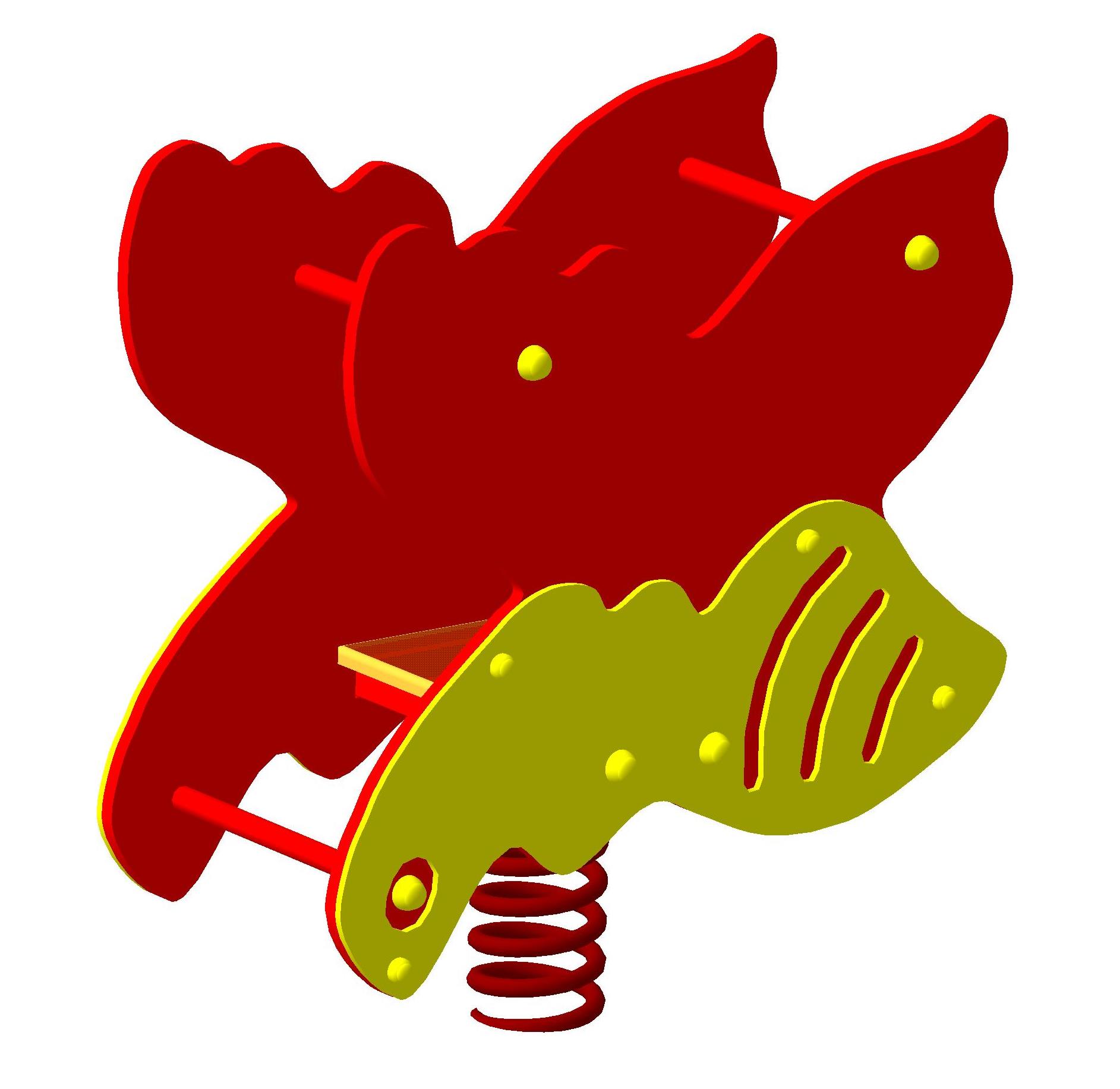 Качалка на пружине "Пчела" 850х450х950