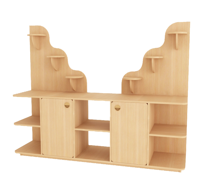 Уголок природы, 1710*420*1300 Бук