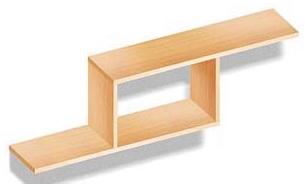 Полка подвесная 840*300*340