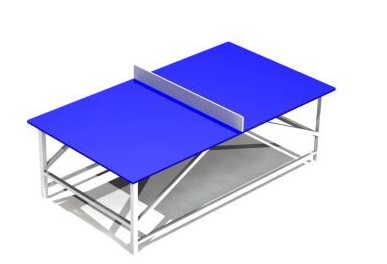 Стол теннисный уличный с сеткой 2700х1500х950