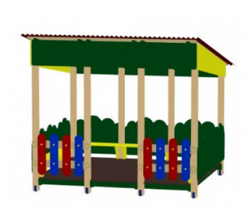 Детский теневой навес "Полянка"