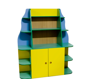 Стеллаж "Водопад" 1500х500х1800 Полностью цветной