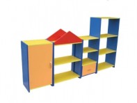 Стеллаж "Гоша" 2400х350х1350 Полностью цветной