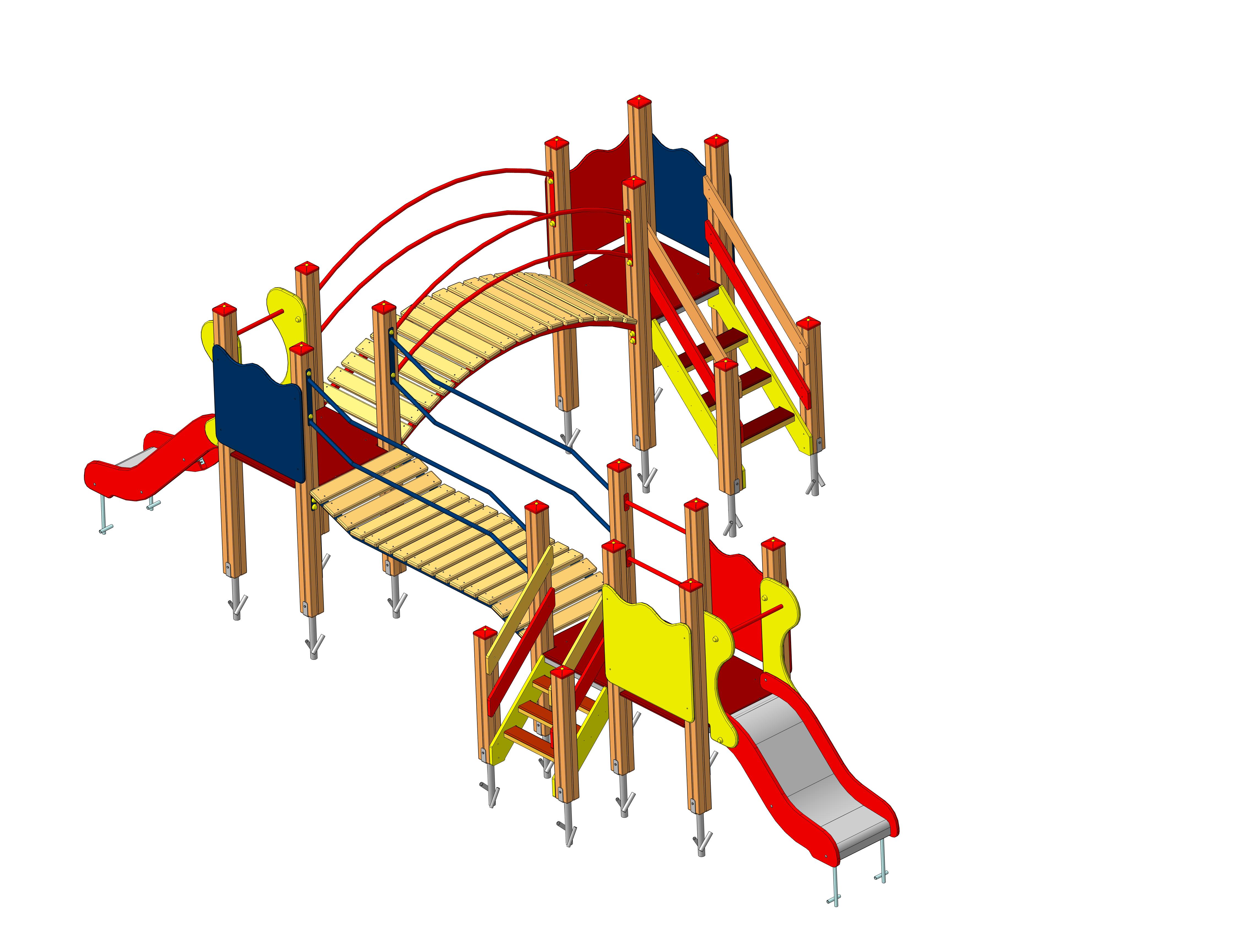 Игровой комплекс "Геркулес"  6570х3660х1900мм