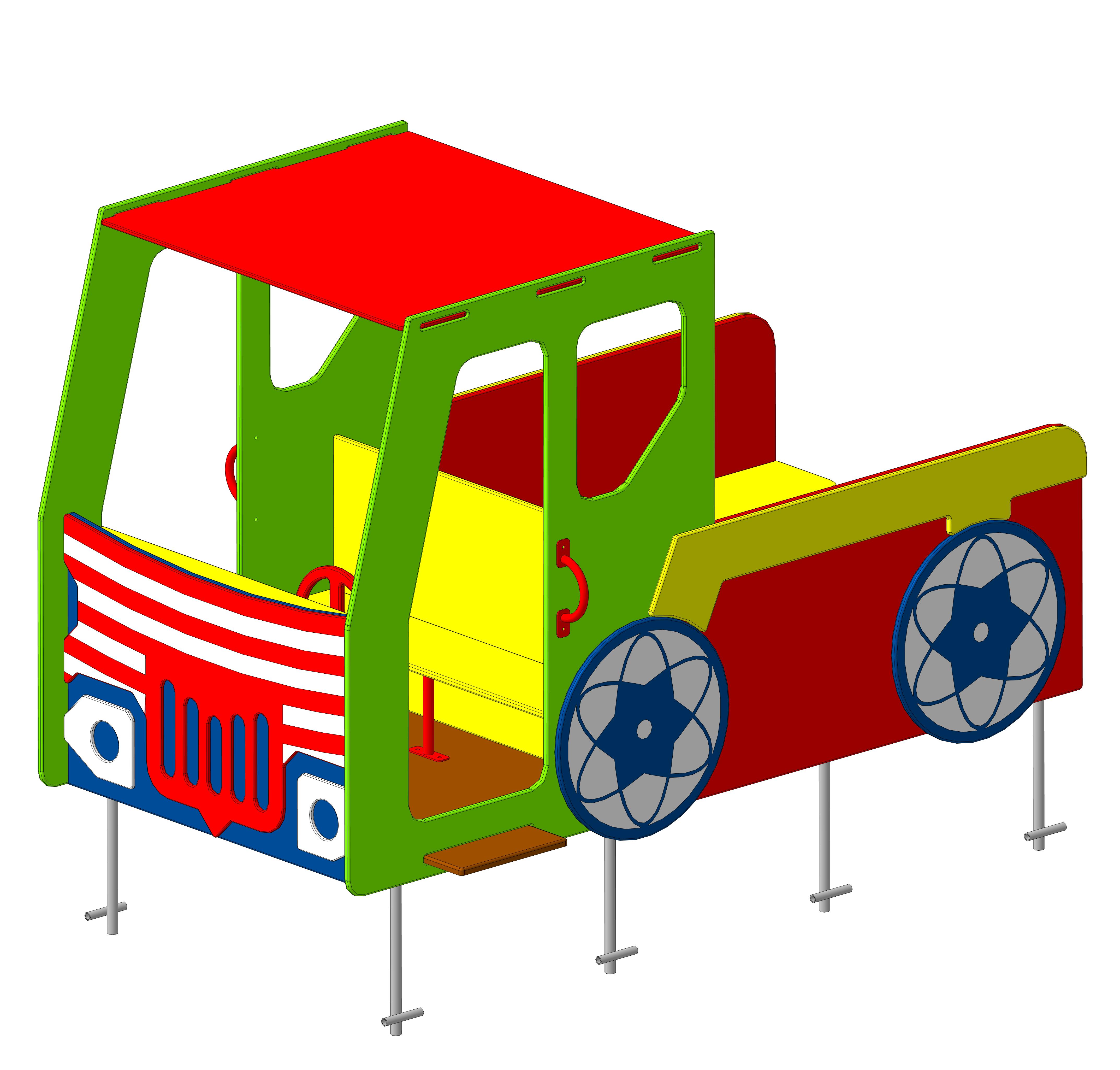 Домик " Машинка МФ-1.48" 2400х1400х1500