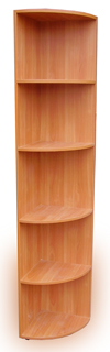 Шкаф стеллаж угловой, 300*300*2010, цвет ольха