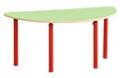 Стол полукруглый, регулируемый по высоте "Салатовый"