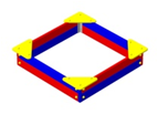 Песочница "Классика-3" 2000х2000х300