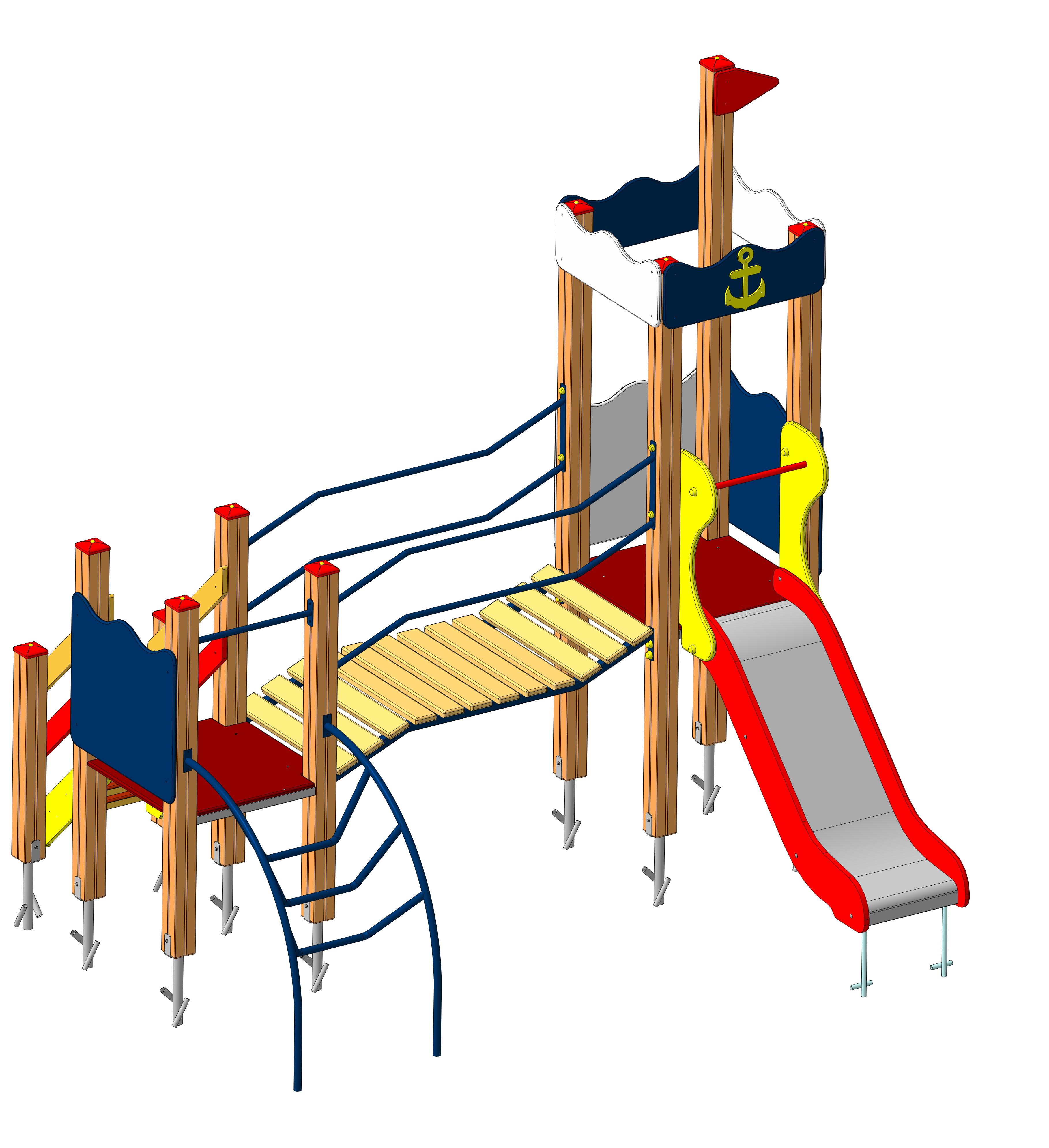 Игровой комплекс "Якорёк" 3150х2910х3100)мм