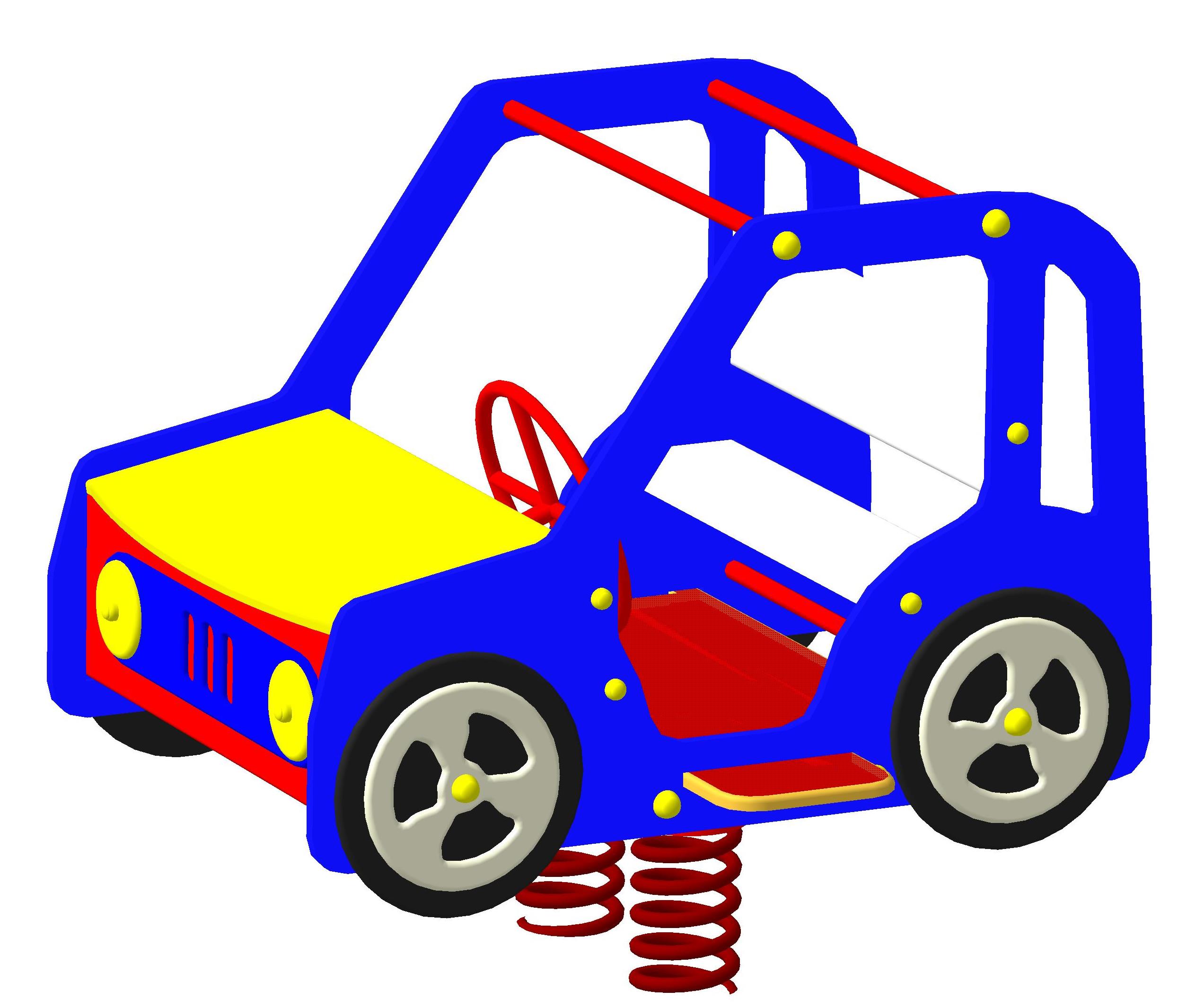 Качалка на пружине "Джип" 1200х1100х1090