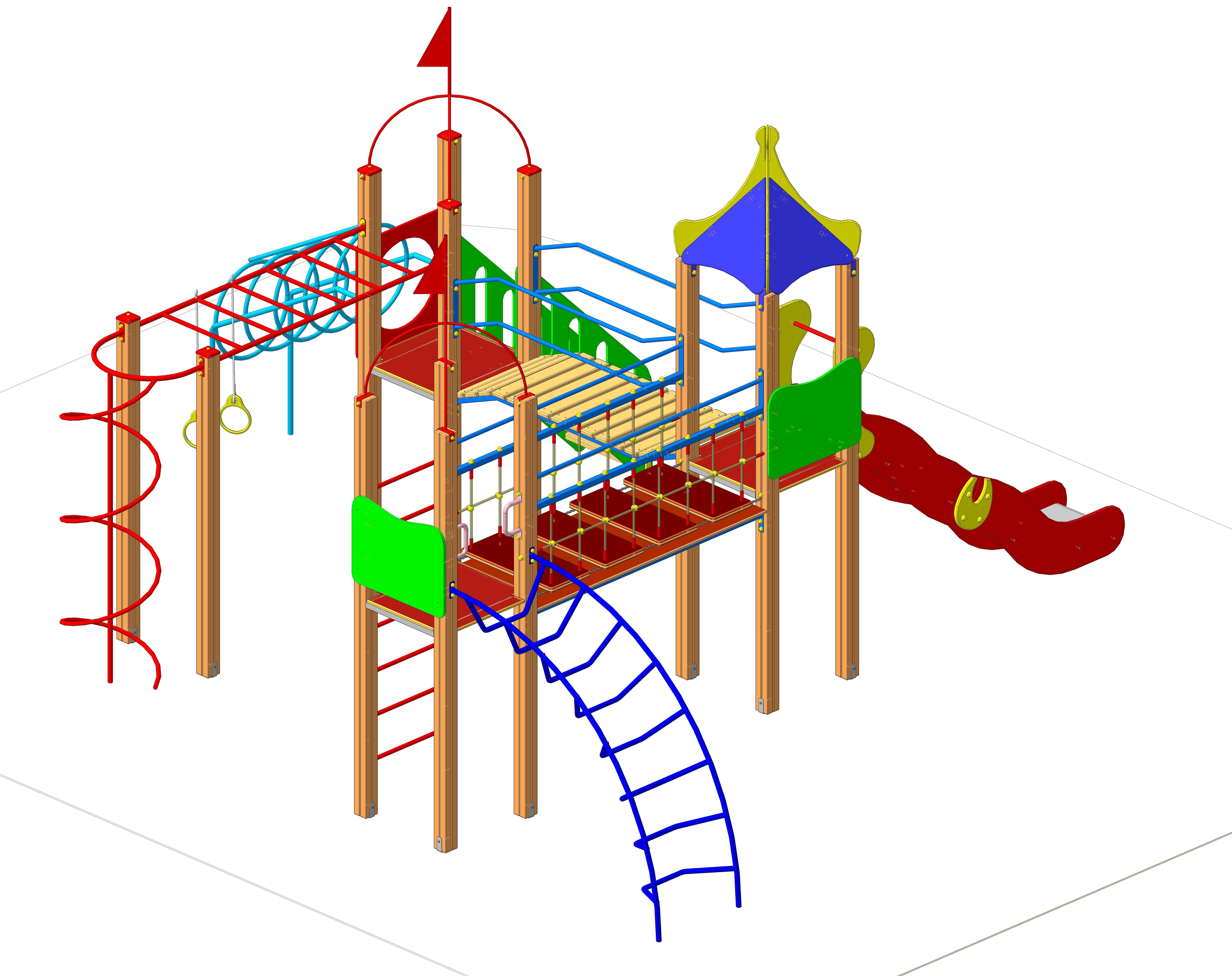 ДИК "Зарница-4" 6800х6100х3950  Горка 1500