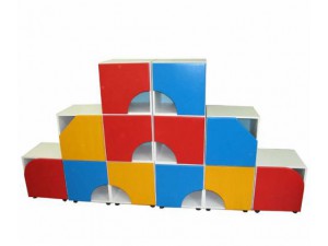 Стеллаж "Пирамида" 2700х460х1400 Полностью цветной