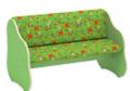 Диван односторонний (флок) (салатовый) 932x560x570