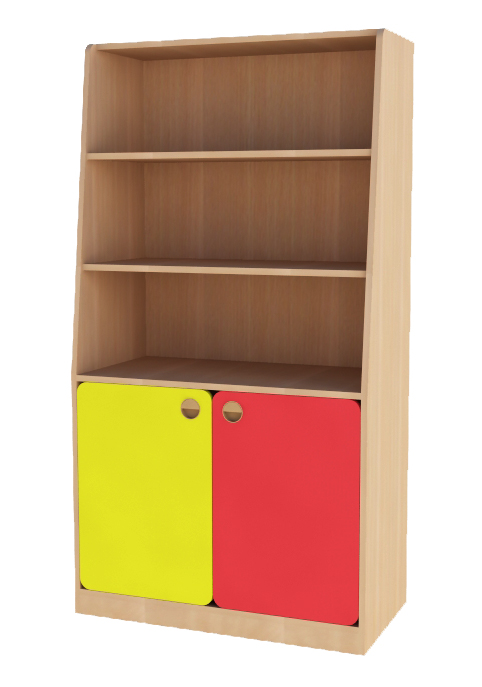 Шкаф для игрушек 800*400*1500 Цветной фасад