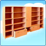 Стенка для игрушек пятисекционная 2735*430*1620, ДК-203