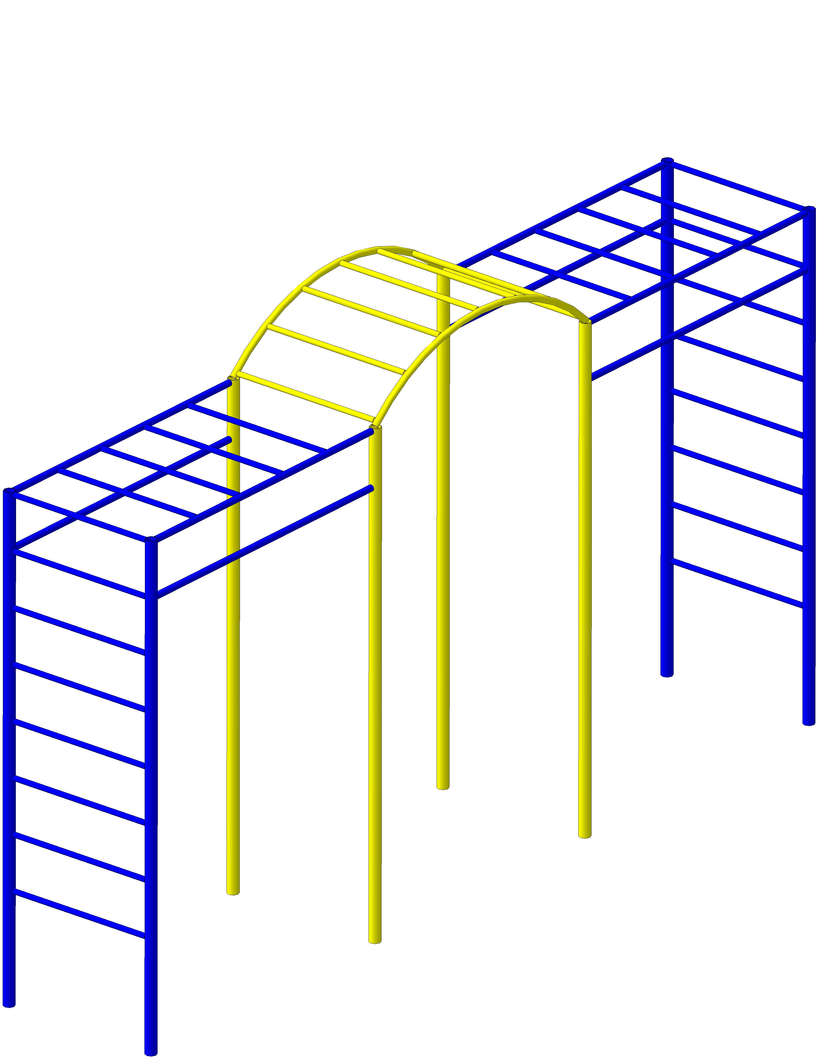 Рукоход с аркой 4630х870х2200/2500