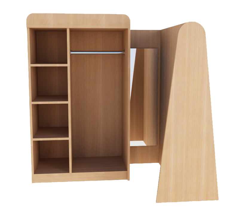 Уголок ряженья с зеркалом 1100/800*400*1100 Бук