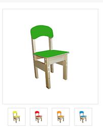Стул "Гномик" 3 р.г.  цветной
