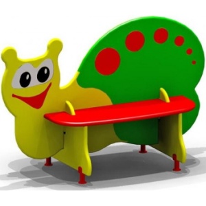 Скамейка детская "Улитка" 1248х625х822мм