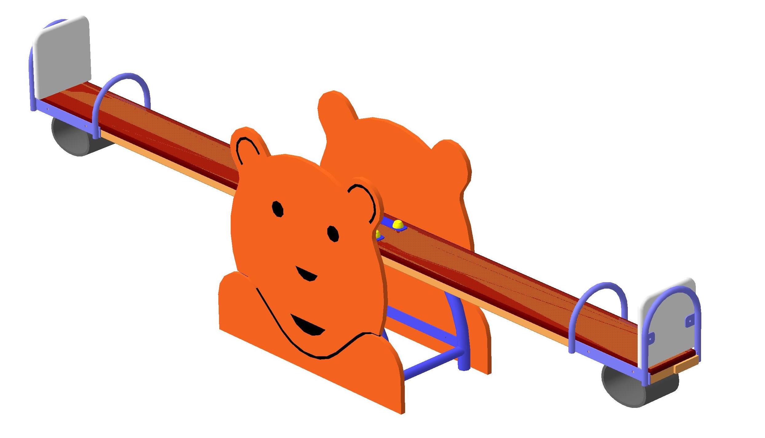 Балансир " Медвежонок" 3000*420*800