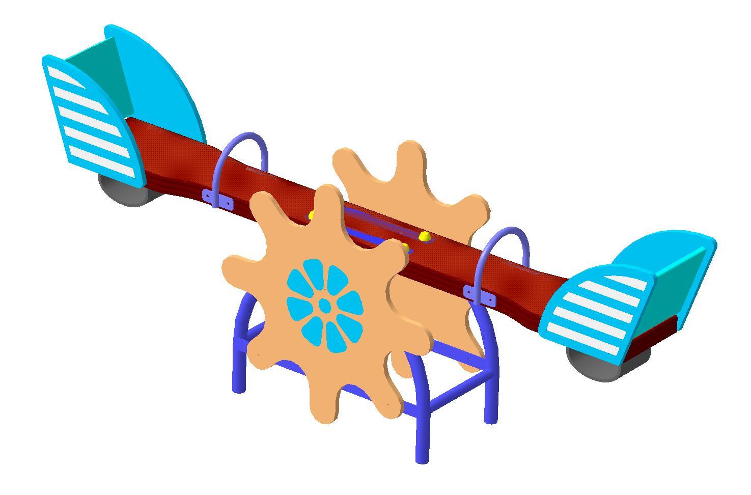 Балансир "Море" 2300х420х600