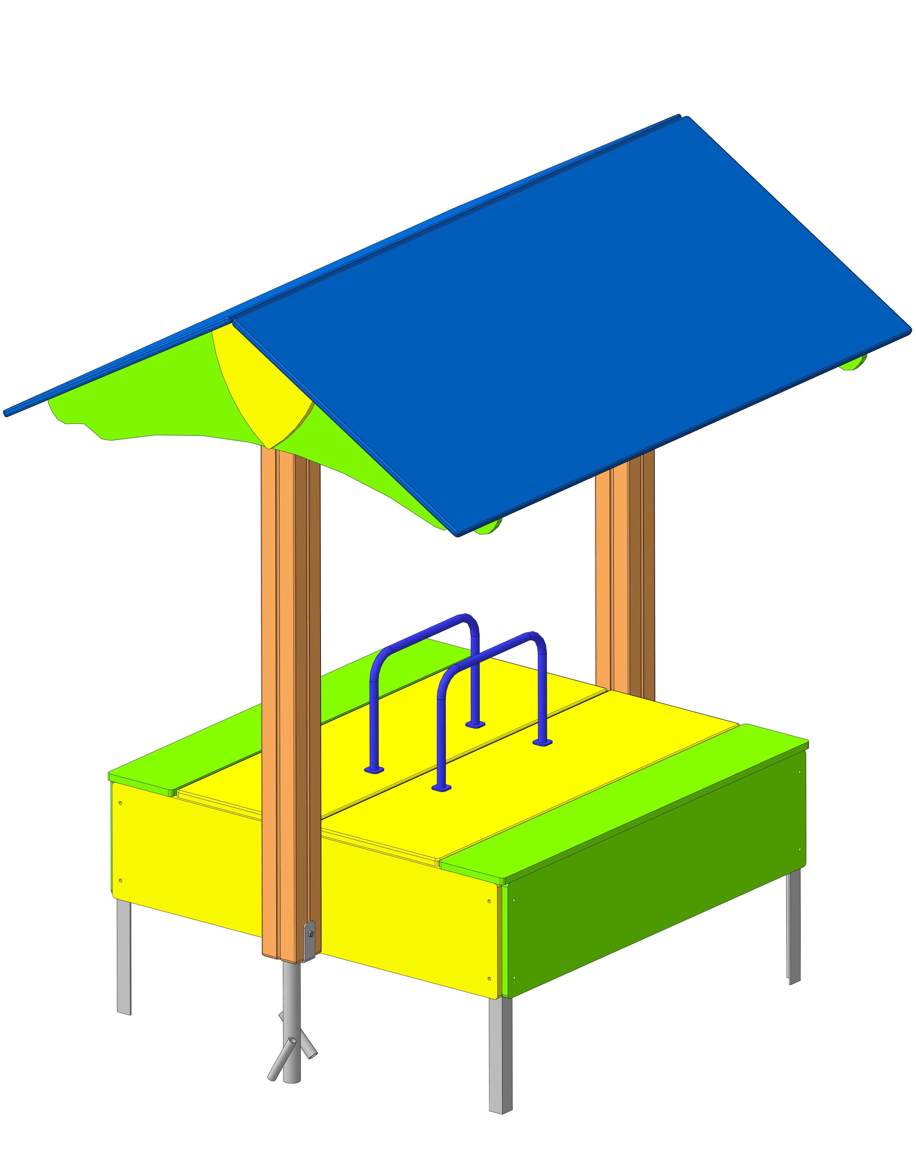 Песочница МФ-1.15 1800х1400х1750