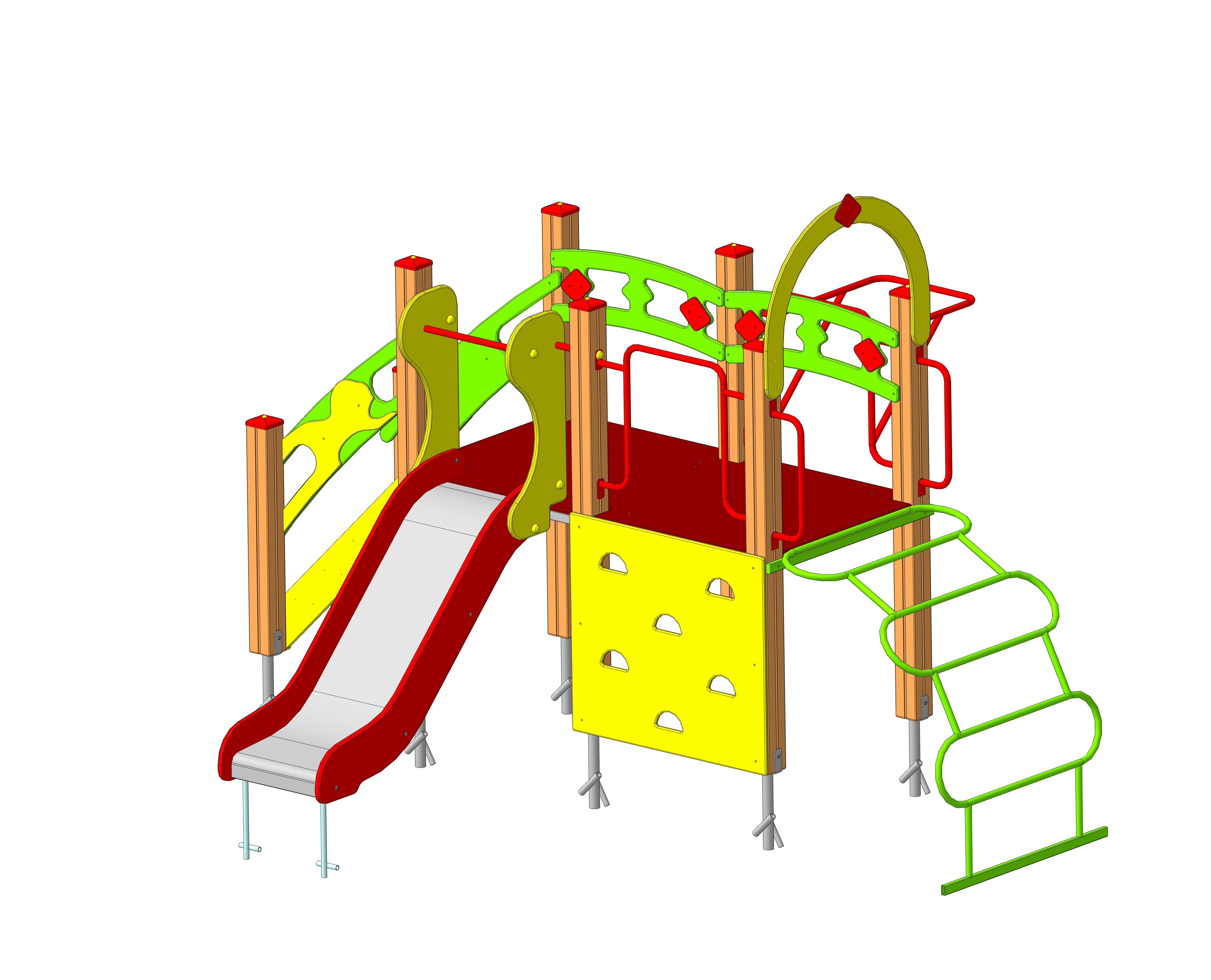 ДИК " Лиана-" 3635х3020х2250  Горка 900