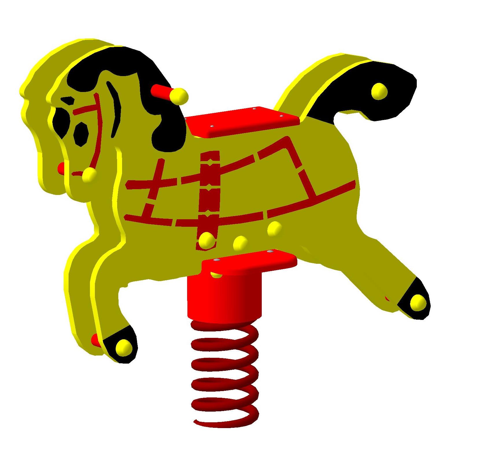 Качалка на пружине "Лошадка" 990х320х860