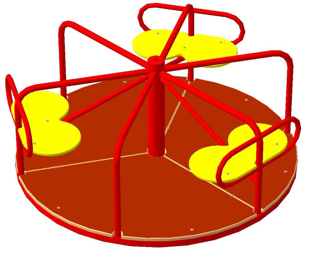 Карусель "Солнышко" 1500х1500х650х300