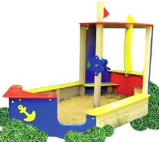 Песочница "Катерок"2710х1410х1700