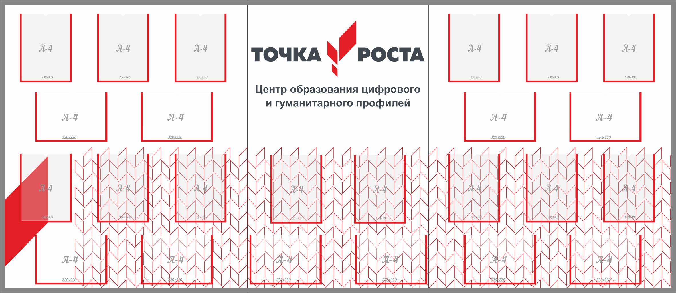 Стенд «Точка роста» 3х1,3 м