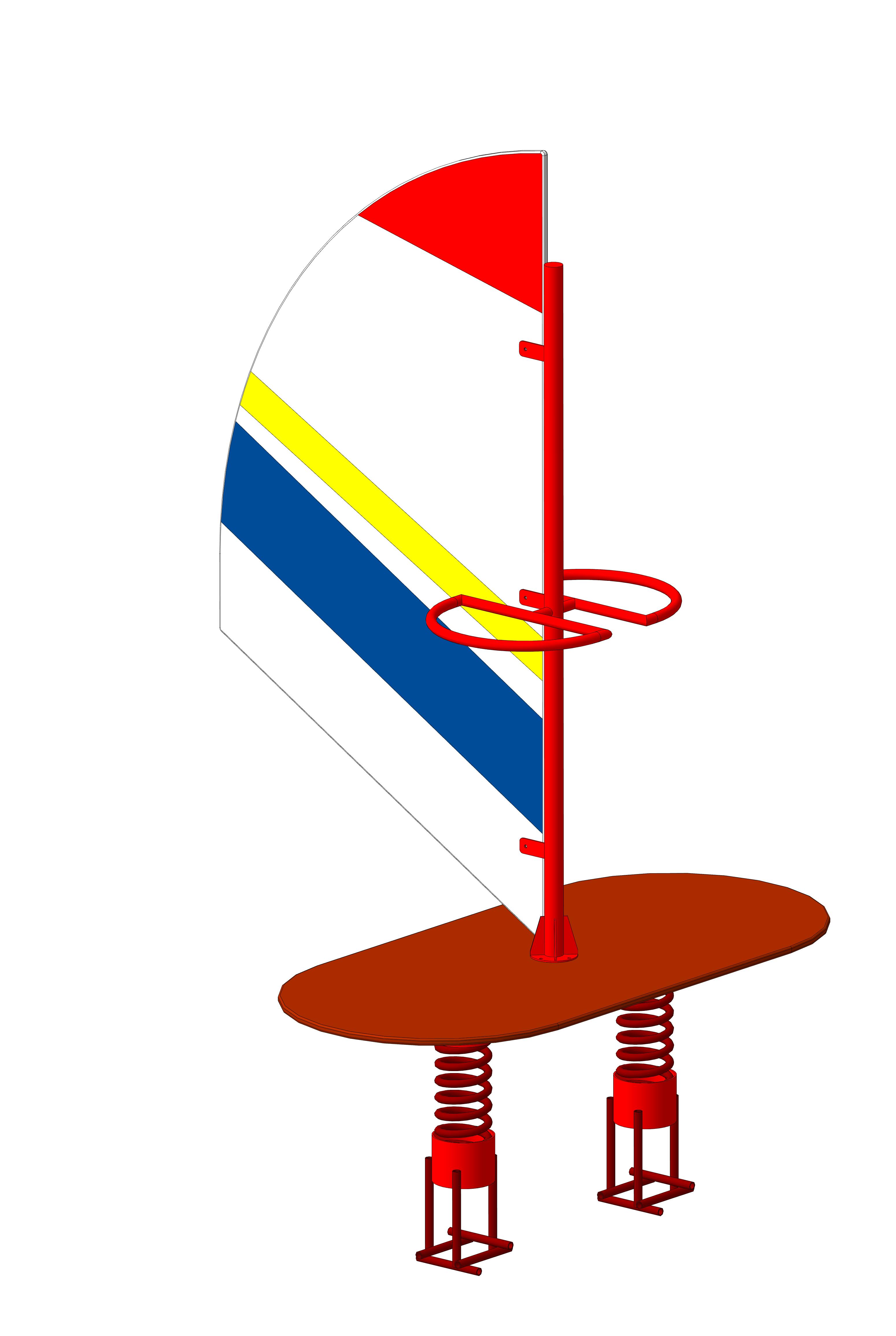 Качалка на пружине "Сёрфинг" 1700х1500х2500