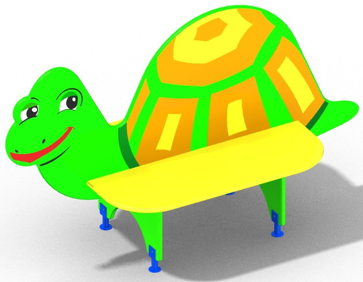 Скамья со спинкой "Черепашка" 1600х755х1000