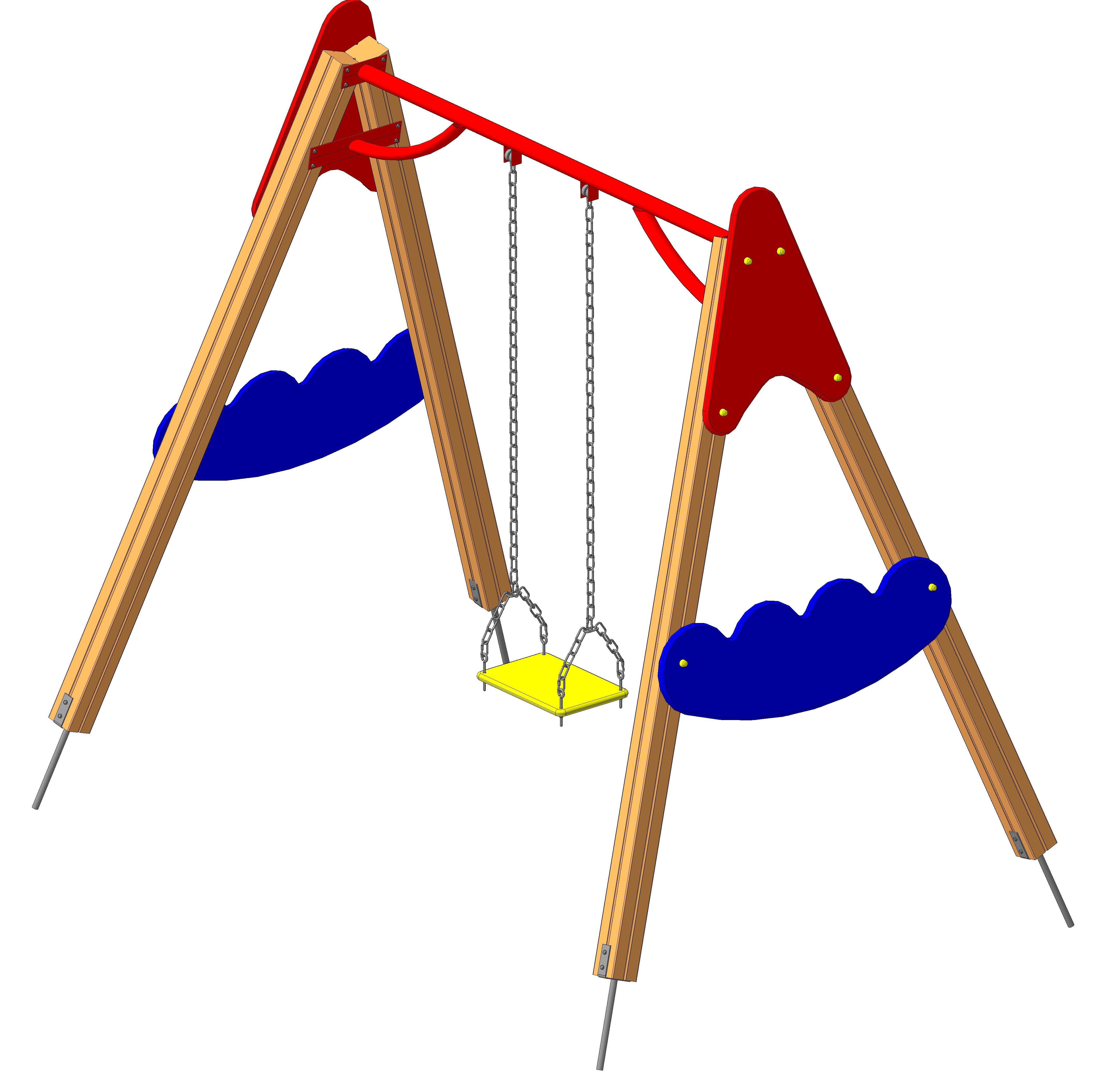 Качели " Облачко" 2950*1900*2500