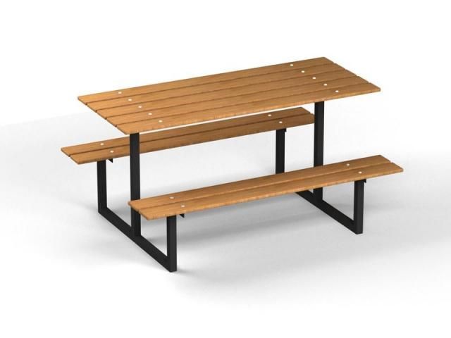 Стол с лавками уличный