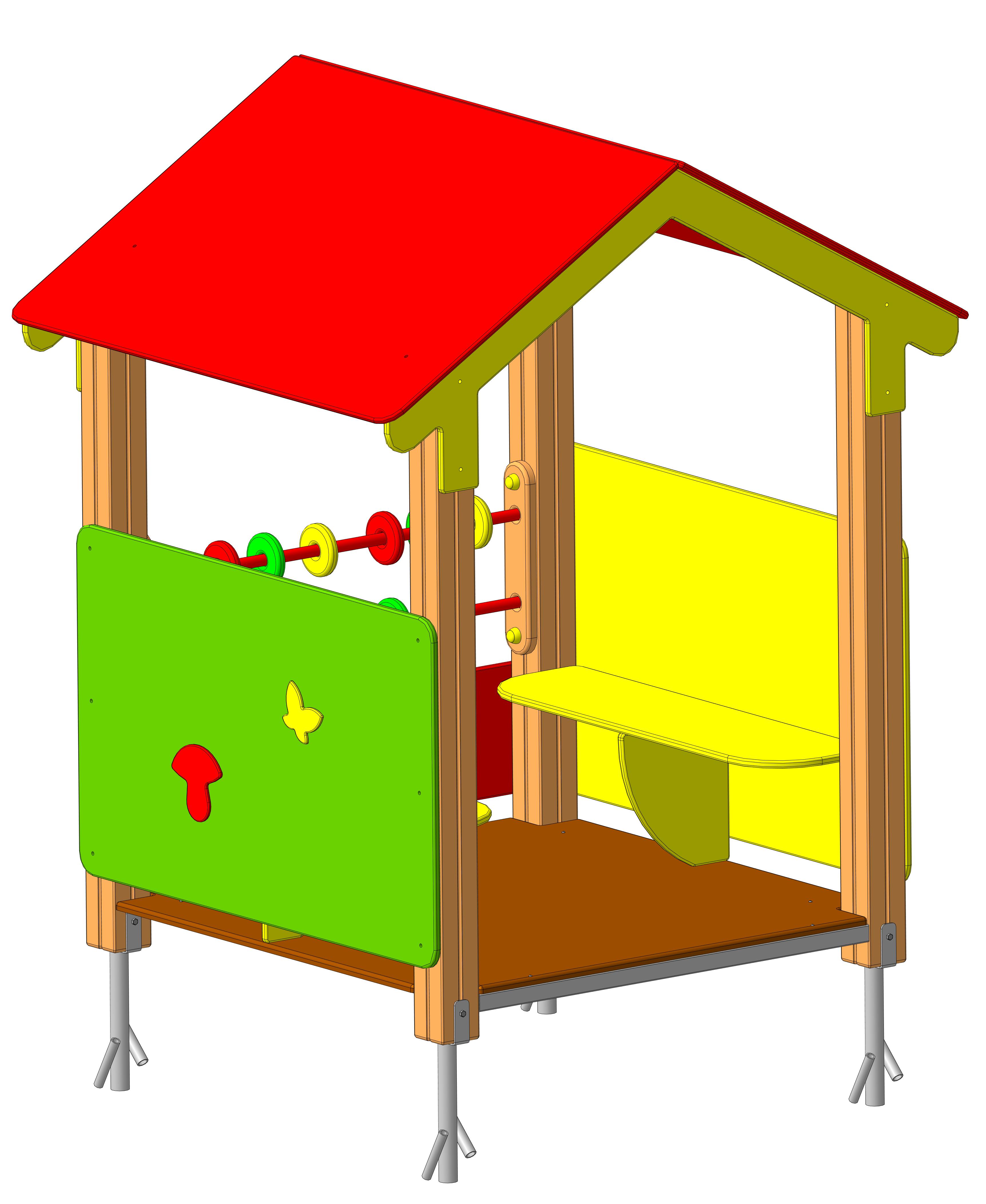 Домик-беседка  "Радость" 1650х1400х1900мм 