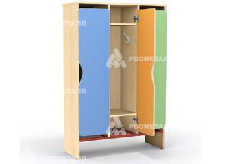 Шкаф для одежды 2-секционный, клен, 610x360x1370