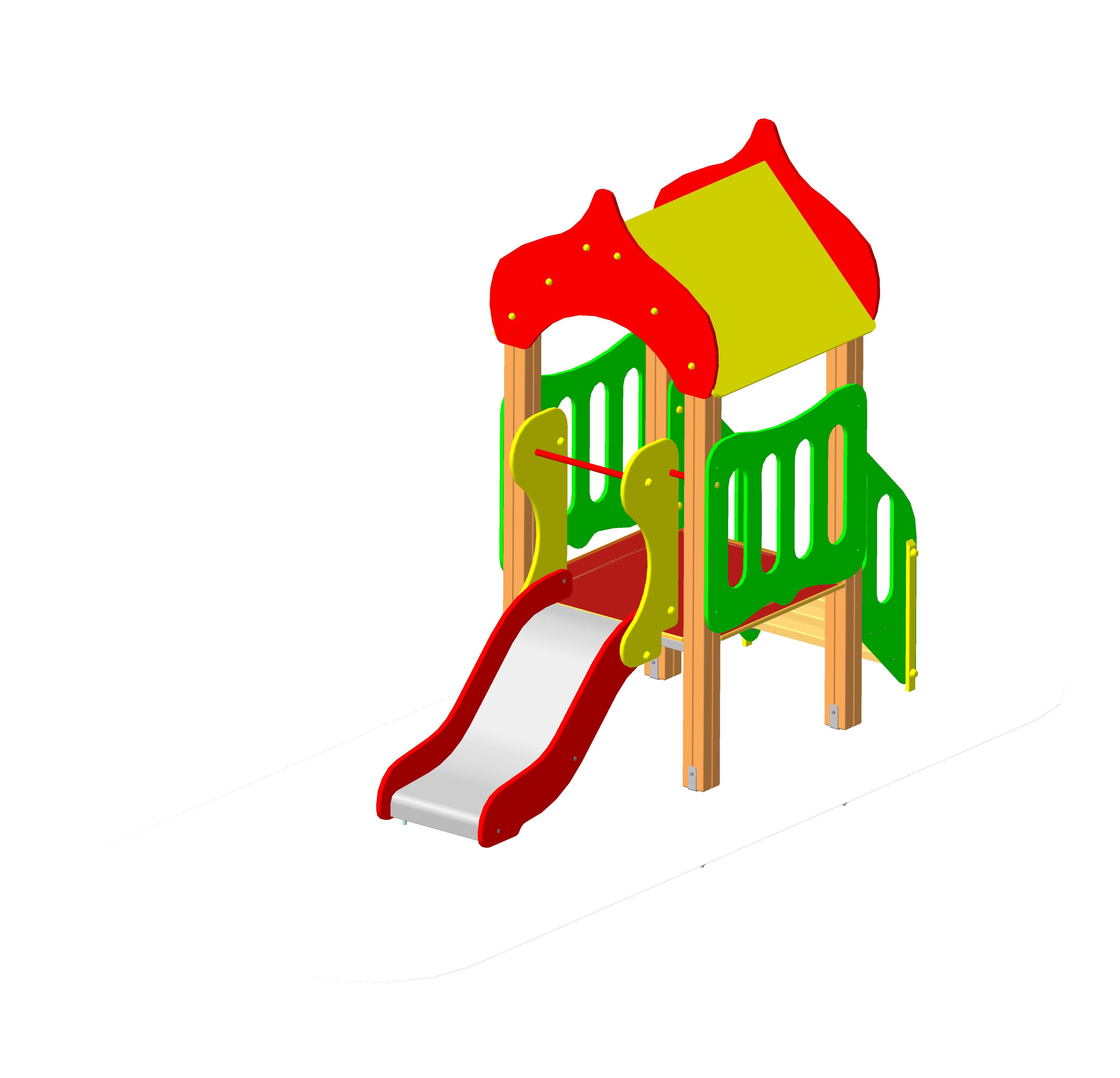 ДИК " Домик-1" 2580х1120х2390  Горка 600