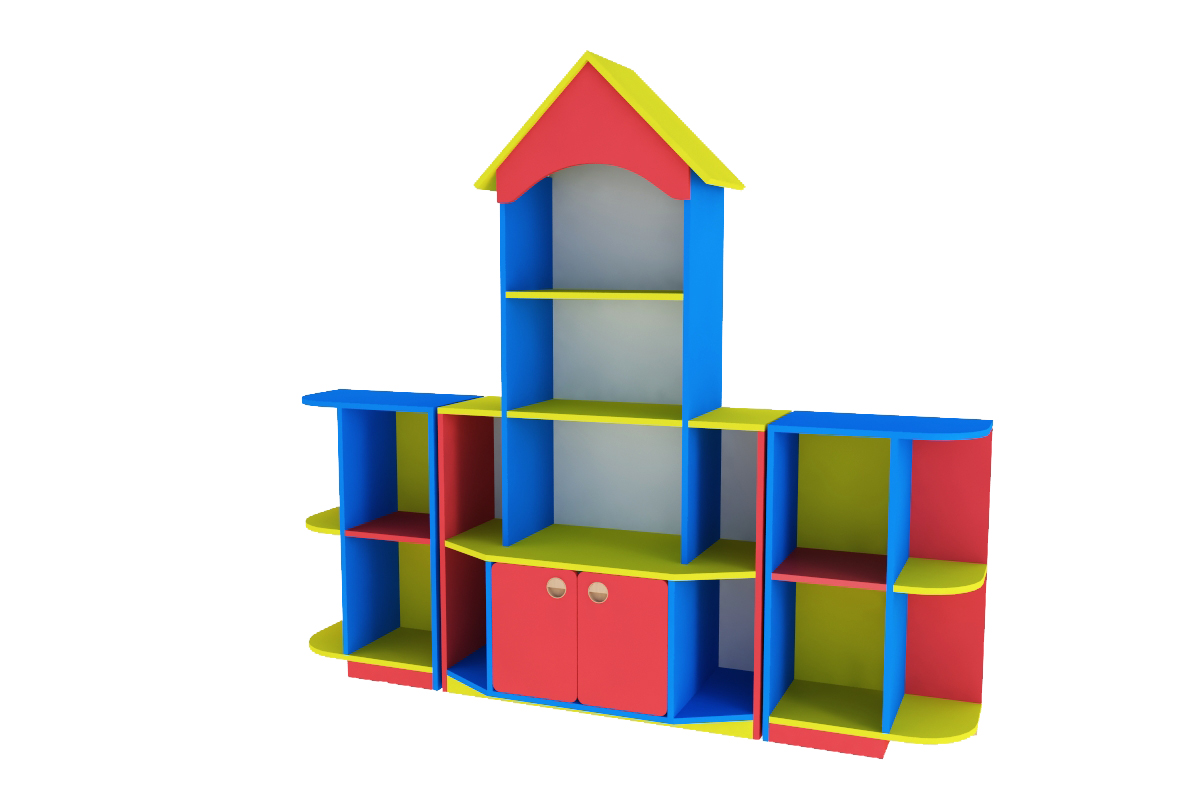 Стеллаж "Ракета" 1900*400*1600 Полностью цветной