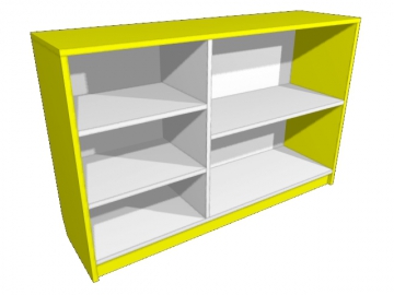 Стеллаж напольный  ЛДСП цветное 1100х300х700