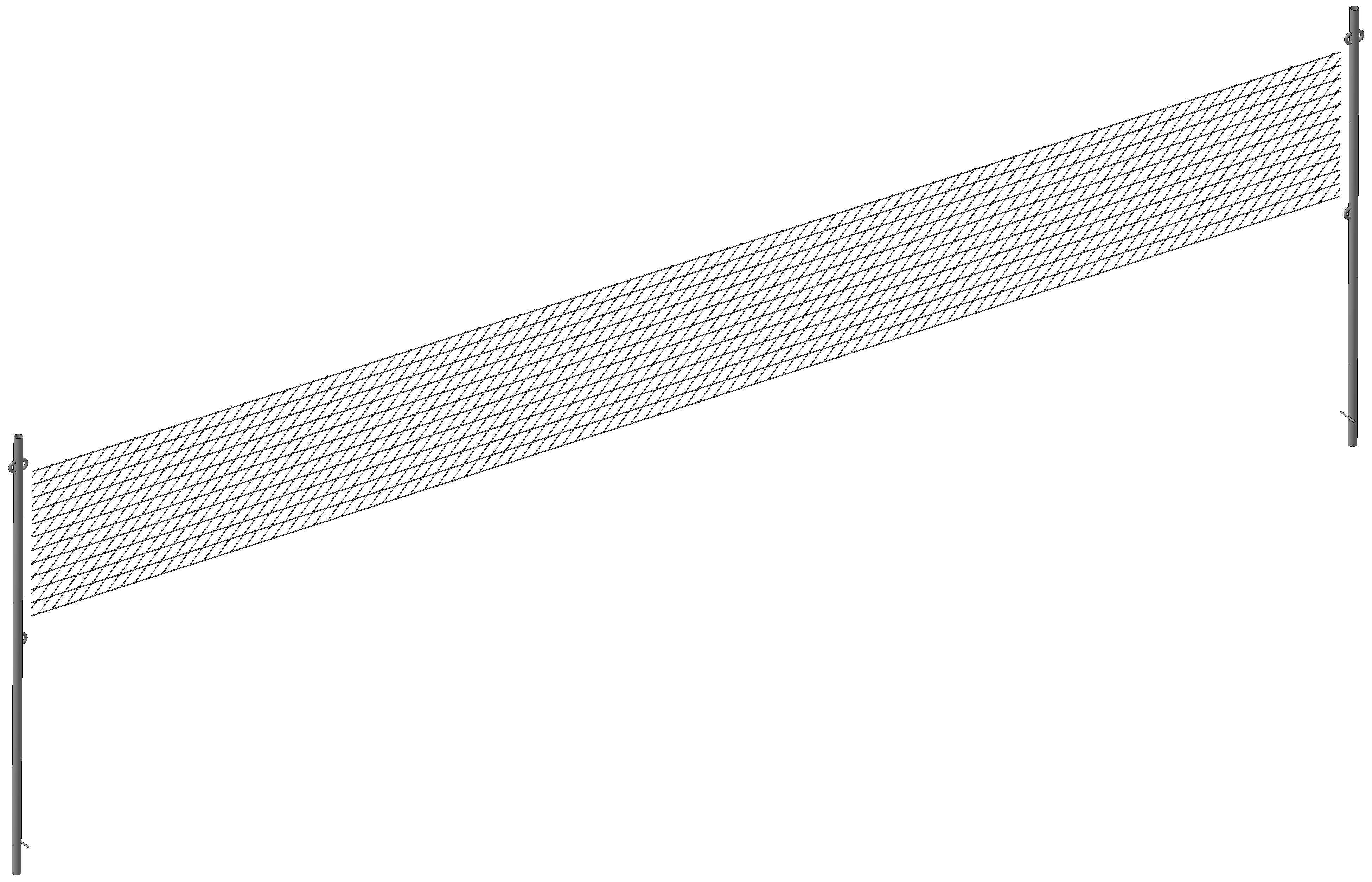 Стойки волейбольные с сеткой 