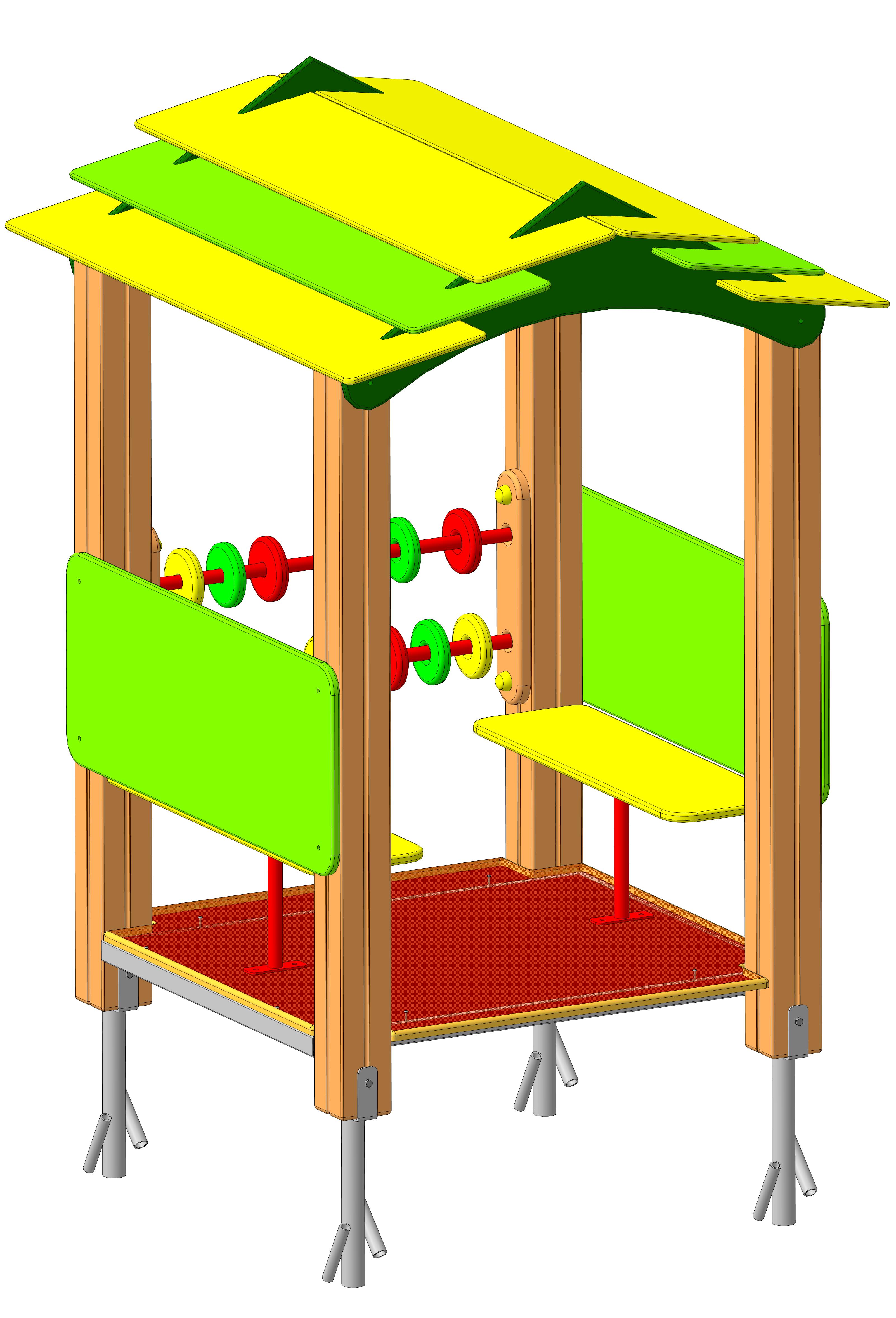 Домик "Джунгли" 1120х1180х1880