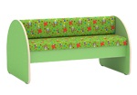 Диван двухсторонний 4-х местный (флок) (салатовый) 632x600x500